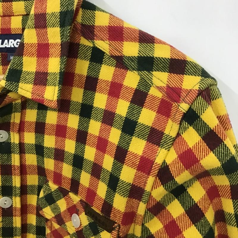 エクストララージ XLARGE シャツ、ブラウス 長袖 長袖シャツ カジュアルシャツ チェックシャツ カラーシャツ M チェック マルチカラー / マルチカラー /  メンズ USED 古着 中古 10102565