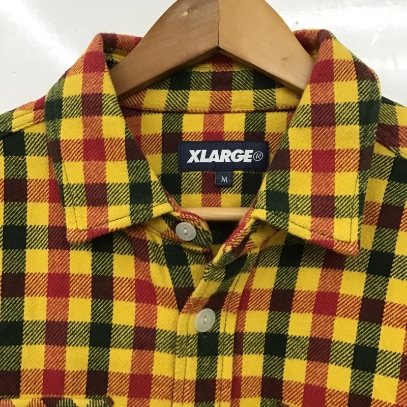 エクストララージ XLARGE シャツ、ブラウス 長袖 長袖シャツ カジュアルシャツ チェックシャツ カラーシャツ M チェック マルチカラー / マルチカラー /  メンズ USED 古着 中古 10102565