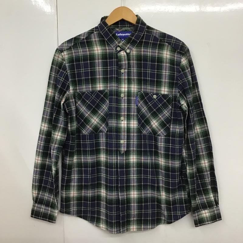 ラファイエット Lafayette シャツ、ブラウス 長袖 長袖シャツ チェックシャツ ボタンダウンシャツ カジュアルシャツ M チェック マルチカラー / マルチカラー /  メンズ USED 古着 中古 10102566