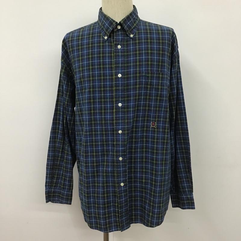 トミーヒルフィガー TOMMY HILFIGER シャツ、ブラウス 長袖 長袖シャツ ボタンダウンシャツ チェックシャツ カジュアルシャツ L チェック マルチカラー / マルチカラー /  メンズ USED 古着 中古 10102567