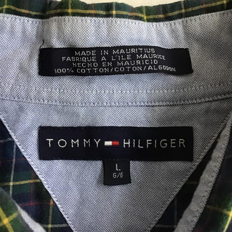 トミーヒルフィガー TOMMY HILFIGER シャツ、ブラウス 長袖 長袖シャツ ボタンダウンシャツ チェックシャツ カジュアルシャツ L チェック マルチカラー / マルチカラー /  メンズ USED 古着 中古 10102567