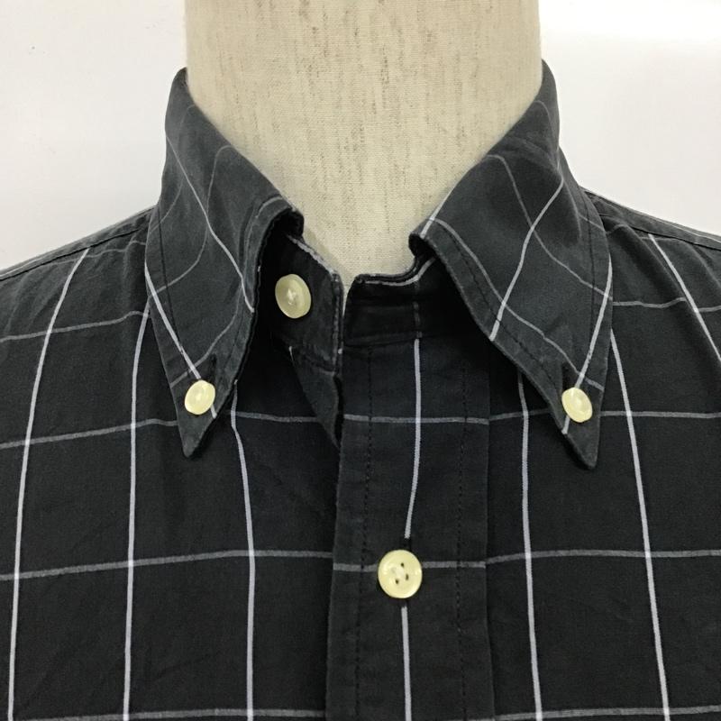 トミーヒルフィガー TOMMY HILFIGER シャツ、ブラウス 長袖 長袖シャツ ボタンダウンシャツ チェックシャツ カラーシャツ チェック 黒 / ブラック /  メンズ USED 古着 中古 10102568