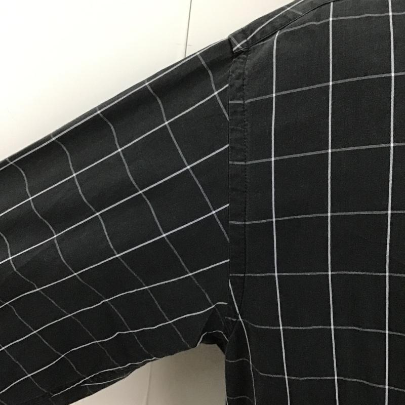 トミーヒルフィガー TOMMY HILFIGER シャツ、ブラウス 長袖 長袖シャツ ボタンダウンシャツ チェックシャツ カラーシャツ チェック 黒 / ブラック /  メンズ USED 古着 中古 10102568