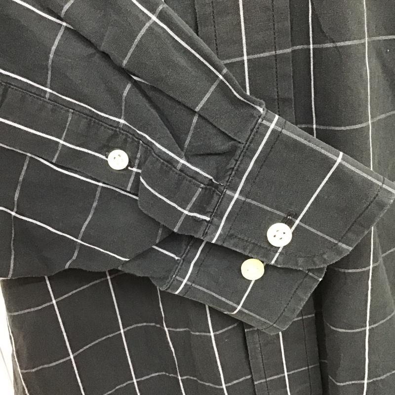 トミーヒルフィガー TOMMY HILFIGER シャツ、ブラウス 長袖 長袖シャツ ボタンダウンシャツ チェックシャツ カラーシャツ チェック 黒 / ブラック /  メンズ USED 古着 中古 10102568