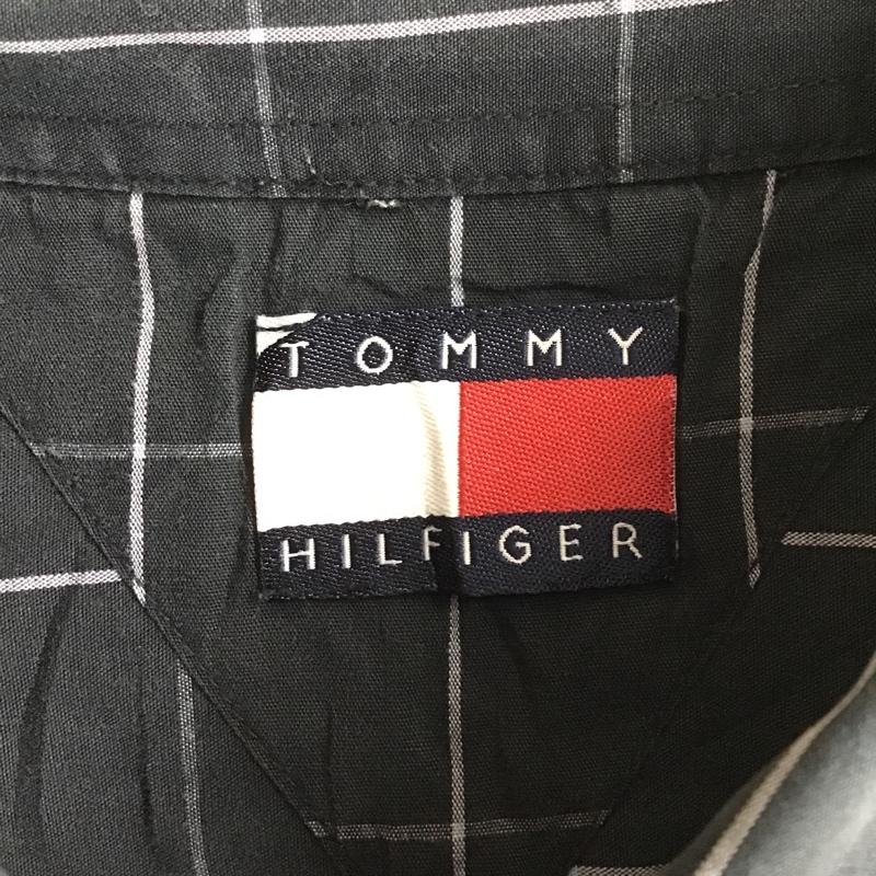 トミーヒルフィガー TOMMY HILFIGER シャツ、ブラウス 長袖 長袖シャツ ボタンダウンシャツ チェックシャツ カラーシャツ チェック 黒 / ブラック /  メンズ USED 古着 中古 10102568