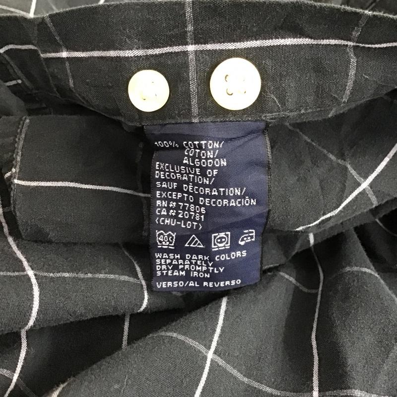 トミーヒルフィガー TOMMY HILFIGER シャツ、ブラウス 長袖 長袖シャツ ボタンダウンシャツ チェックシャツ カラーシャツ チェック 黒 / ブラック /  メンズ USED 古着 中古 10102568