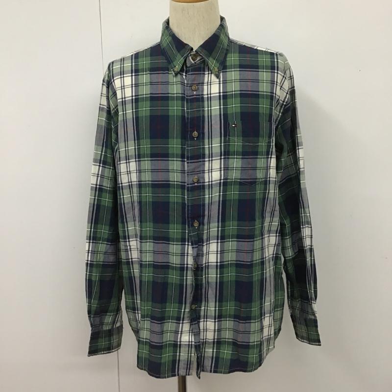 トミーヒルフィガー TOMMY HILFIGER シャツ、ブラウス 長袖 長袖シャツ チェックシャツ ボタンダウンシャツ カジュアルシャツ L チェック マルチカラー / マルチカラー /  メンズ USED 古着 中古 10102573