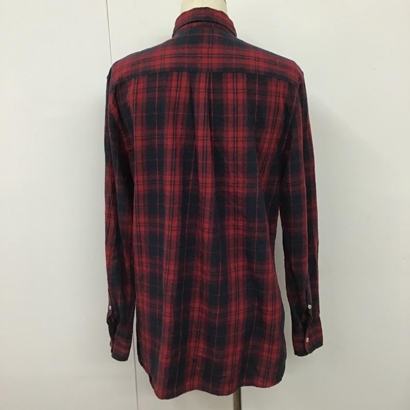 トミーヒルフィガー TOMMY HILFIGER シャツ、ブラウス 長袖 長袖シャツ チェックシャツ ボタンダウンシャツ カジュアルシャツ L チェック 赤 / レッド / X 紺 / ネイビー /  メンズ USED 古着 中古 10102575