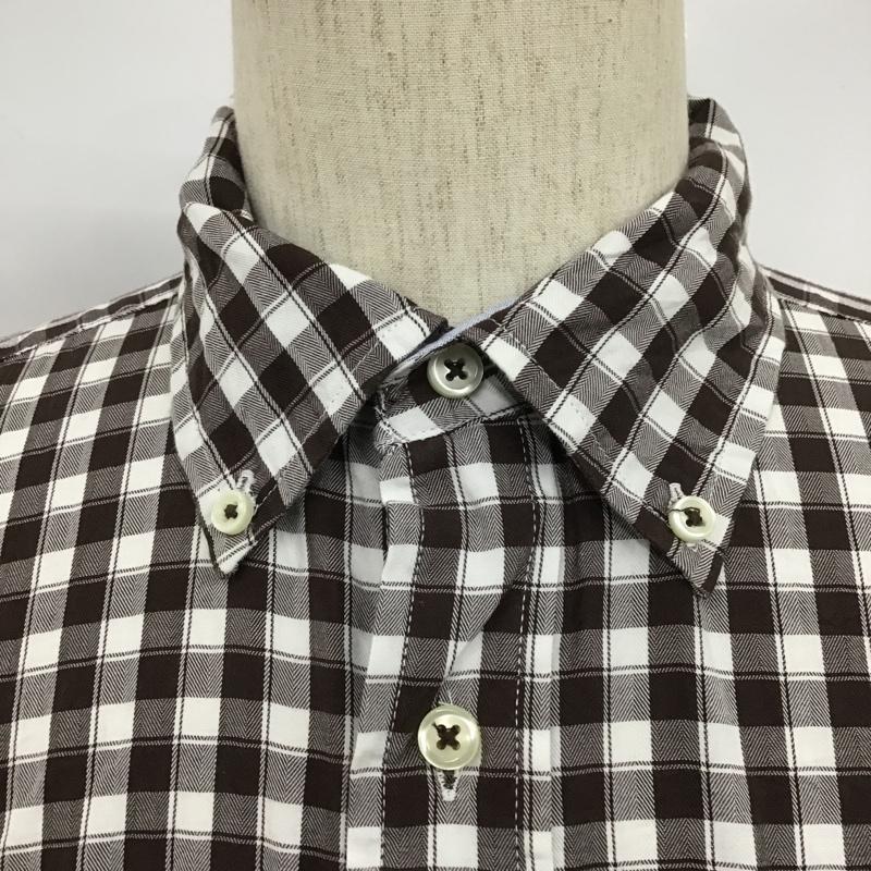トミーヒルフィガー TOMMY HILFIGER シャツ、ブラウス 長袖 長袖シャツ チェックシャツ ボタンダウンシャツ カジュアルシャツ M チェック 白 / ホワイト / X 茶 / ブラウン /  メンズ USED 古着 中古 10102576
