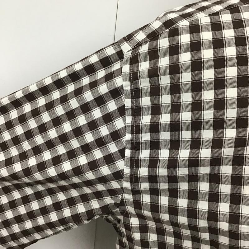 トミーヒルフィガー TOMMY HILFIGER シャツ、ブラウス 長袖 長袖シャツ チェックシャツ ボタンダウンシャツ カジュアルシャツ M チェック 白 / ホワイト / X 茶 / ブラウン /  メンズ USED 古着 中古 10102576