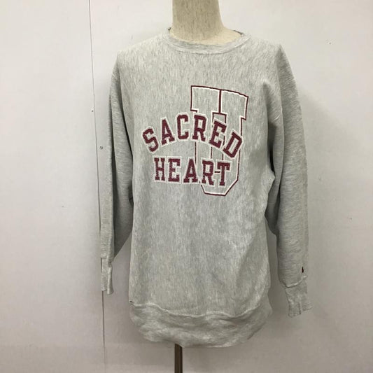 チャンピオン Champion トレーナー 長袖 長袖トレーナー プリントスウェット 古着 ヴィンテージ XL プリント 灰 / グレー /  メンズ USED 古着 中古 10102585
