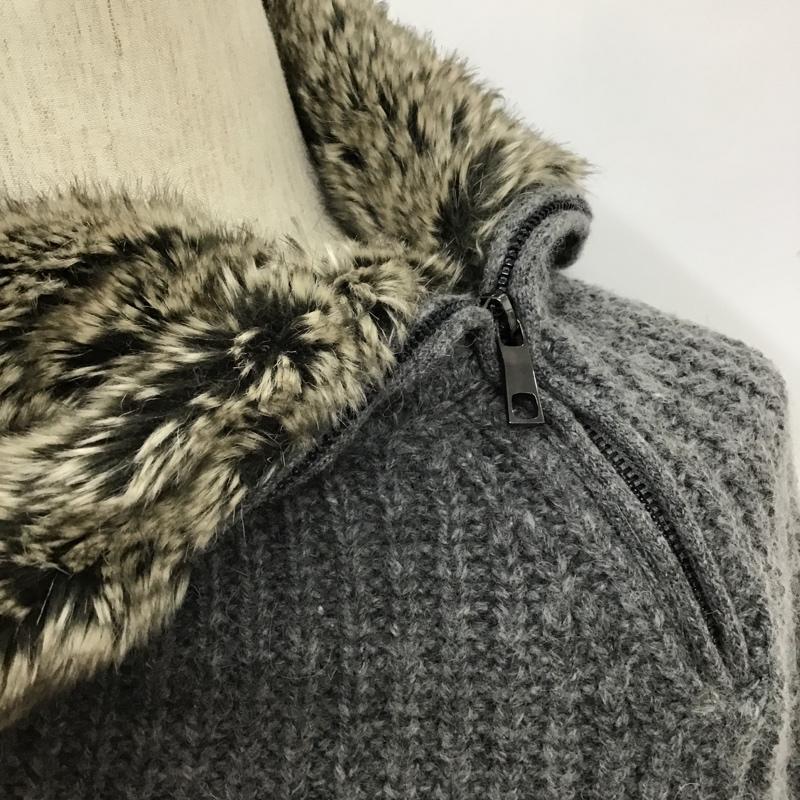 ザラメン ZARA MAN ニット、セーター 長袖 長袖ニット セーター 長袖ニットカットソー M 無地 灰 / グレー /  メンズ USED 古着 中古 10102587