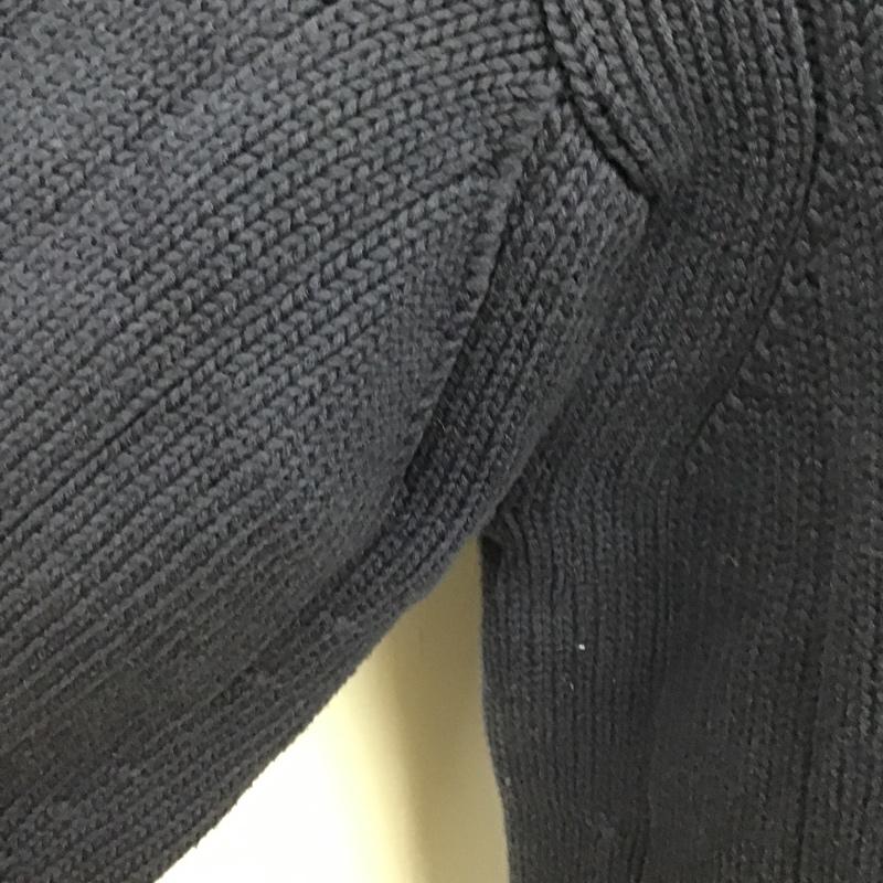 ポロジーンズ Polo Jeans Co. ニット、セーター 長袖 長袖ニット セーター 90s ジップアップセーター XL ロゴ、文字 紺 / ネイビー /  メンズ USED 古着 中古 10102596