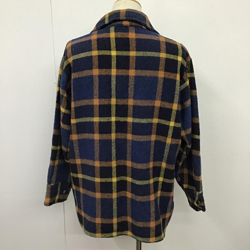 古着 USED シャツ、ブラウス 長袖 長袖シャツ チェックシャツ 70s カラーシャツ L チェック マルチカラー / マルチカラー /  メンズ USED 古着 中古 10102602