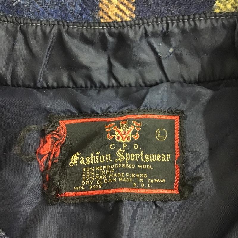 古着 USED シャツ、ブラウス 長袖 長袖シャツ チェックシャツ 70s カラーシャツ L チェック マルチカラー / マルチカラー /  メンズ USED 古着 中古 10102602