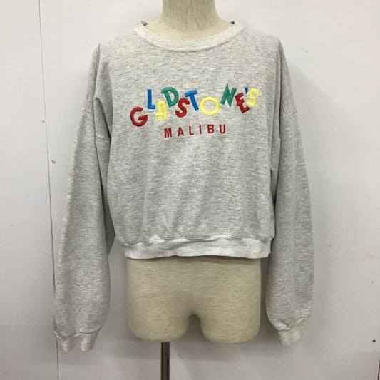 リー Lee トレーナー 長袖 長袖スウェット 長袖トレーナー リブカットソー 長袖カットソー プリントトレーナー XL ロゴ、文字 灰 / グレー /  メンズ USED 古着 中古 10102621