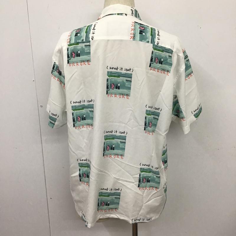 マーク・ゴンザレス Mark Gonzales シャツ、ブラウス 半袖 2H8-12825 総柄シャツ 半袖シャツ カラーシャツ M プリント 白 / ホワイト /  メンズ USED 古着 中古 10102631