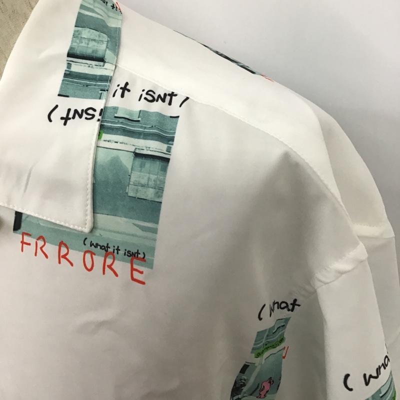 マーク・ゴンザレス Mark Gonzales シャツ、ブラウス 半袖 2H8-12825 総柄シャツ 半袖シャツ カラーシャツ M プリント 白 / ホワイト /  メンズ USED 古着 中古 10102631