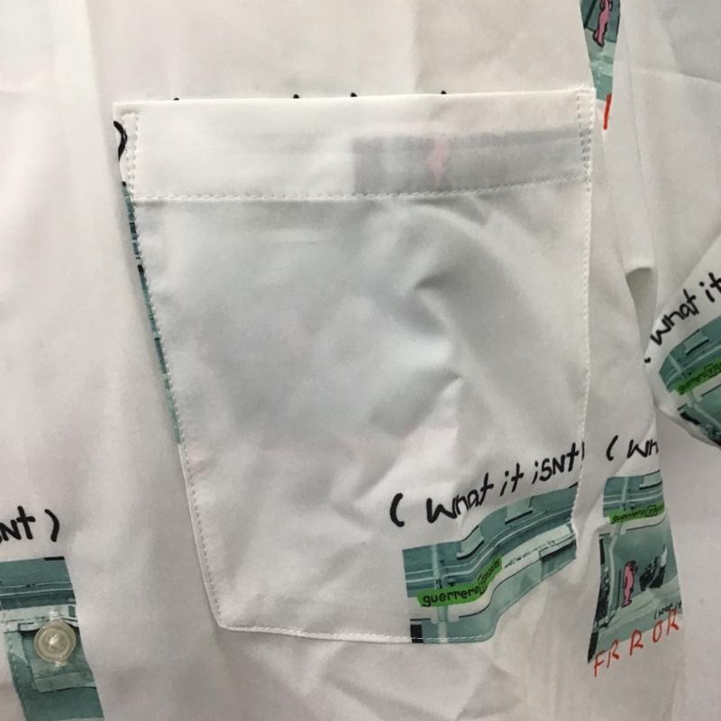 マーク・ゴンザレス Mark Gonzales シャツ、ブラウス 半袖 2H8-12825 総柄シャツ 半袖シャツ カラーシャツ M プリント 白 / ホワイト /  メンズ USED 古着 中古 10102631