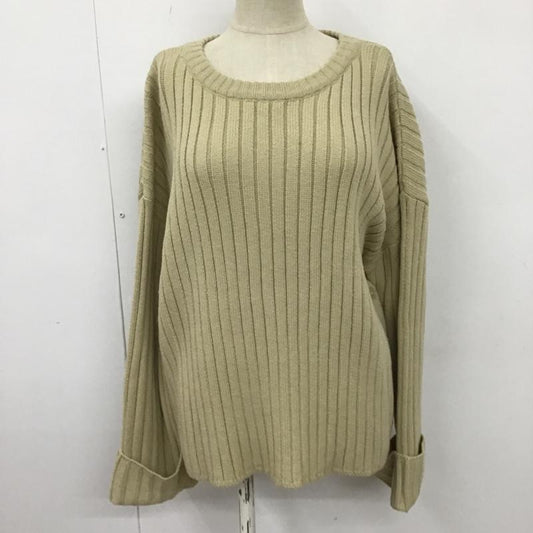 ローリーズファーム LOWRYS FARM ニット、セーター 長袖 サイドボタン FREE 無地 ベージュ / ベージュ /  レディース USED 古着 中古 10102645