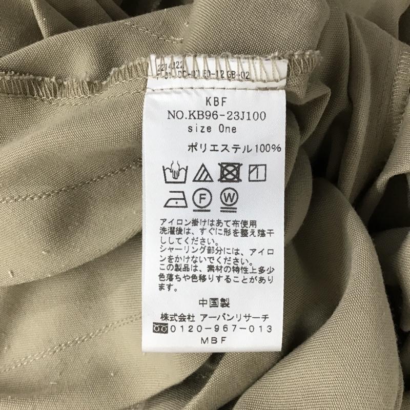 ケービーエフ KBF カットソー 長袖 FREE 無地 ベージュ / ベージュ /  レディース USED 古着 中古 10102654