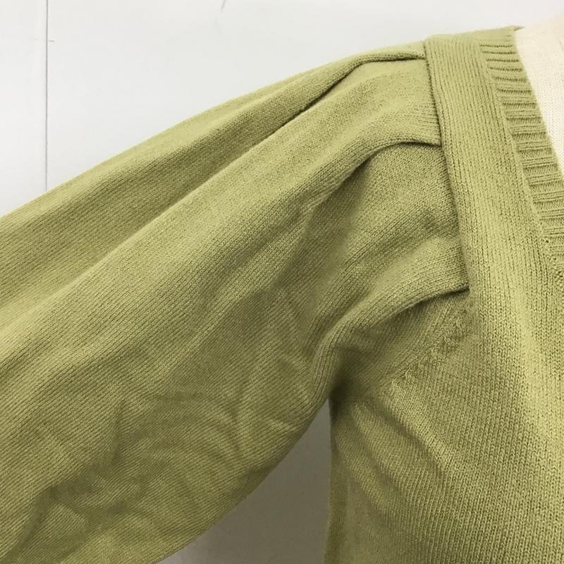 アズールバイマウジー AZUL BY MOUSSY ワンピース ロングスカート 250EAC73-509I SQUARENECKKNITONEPIECE ロングワンピース 長袖ワンピース スクエアネック S 無地 緑 / グリーン /  レディース USED 古着 中古 10102659