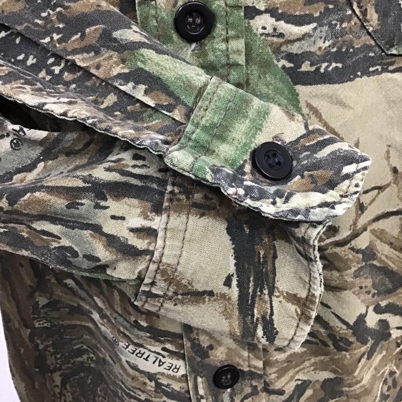 ＵＳフルギ US古着 シャツ、ブラウス 長袖 長袖シャツ カラーシャツ ポケットシャツ ミリタリーシャツ M カモフラージュ柄・迷彩 マルチカラー / マルチカラー /  メンズ USED 古着 中古 10102687