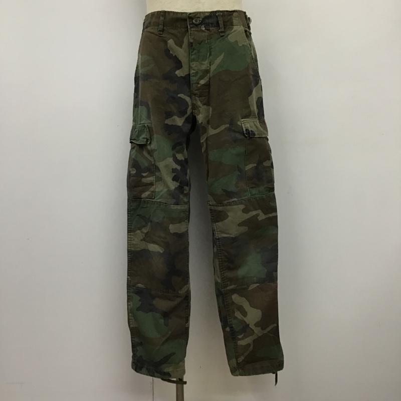 古着 USED パンツ ワークパンツ、ペインターパンツ カモフラ ミリタリーパンツ 27インチ 総柄 X カモフラージュ柄・迷彩 マルチカラー / マルチカラー /  メンズ USED 古着 中古 10102700