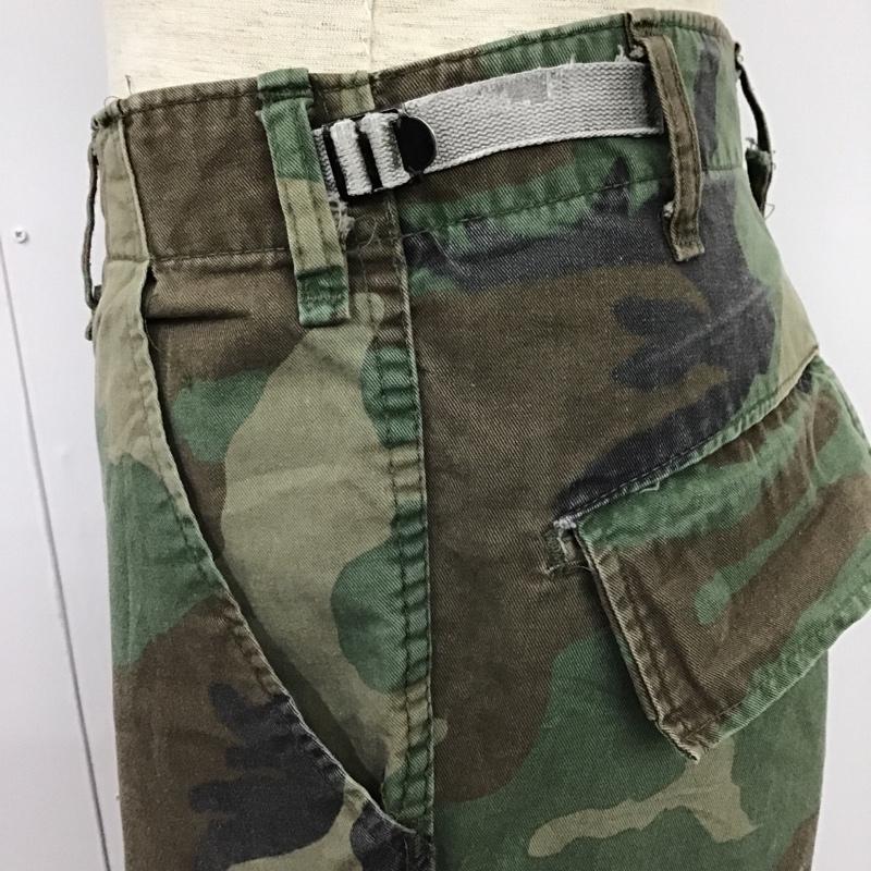 古着 USED パンツ ワークパンツ、ペインターパンツ カモフラ ミリタリーパンツ 27インチ 総柄 X カモフラージュ柄・迷彩 マルチカラー / マルチカラー /  メンズ USED 古着 中古 10102700