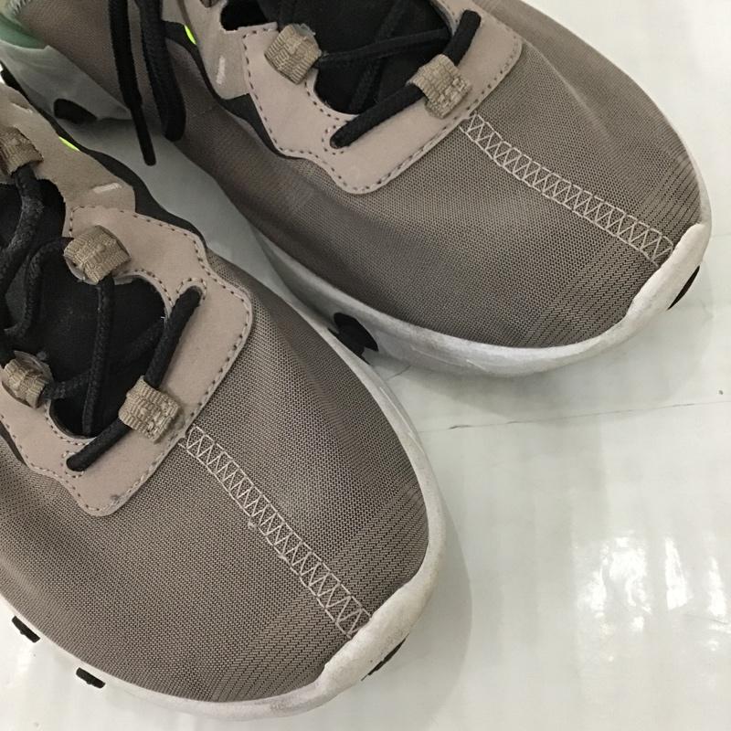 ナイキ NIKE スニーカー スニーカー BQ6166-201 REACT ELEMENT 55 28.5cm 28.5cm ロゴ、文字 灰 / グレー / X 黒 / ブラック / X 黄 / イエロー / X 白 / ホワイト /  メンズ USED 古着 中古 10102717