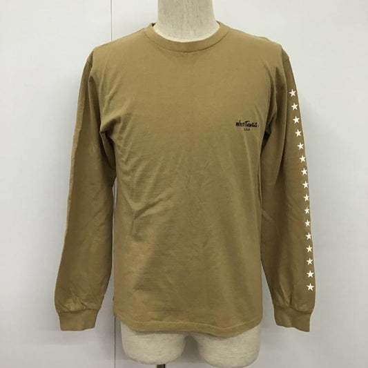 ワイルドシングス WILD THINGS Tシャツ 長袖 S ロゴ、文字 茶 / ブラウン /  メンズ USED 古着 中古 10102722