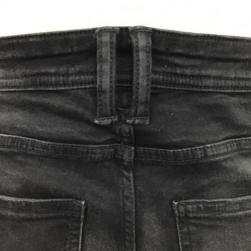 ザラ ZARA パンツ デニム、ジーンズ ダメージ 38 無地 黒 / ブラック /  メンズ USED 古着 中古 10102731