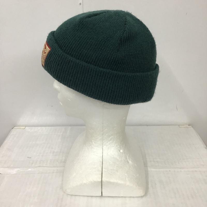 ザノースフェイス THE NORTH FACE 帽子 ニット帽 NN42037 ステッチワークビーニー FREE ロゴ、文字 緑 / グリーン /  メンズ USED 古着 中古 10102748