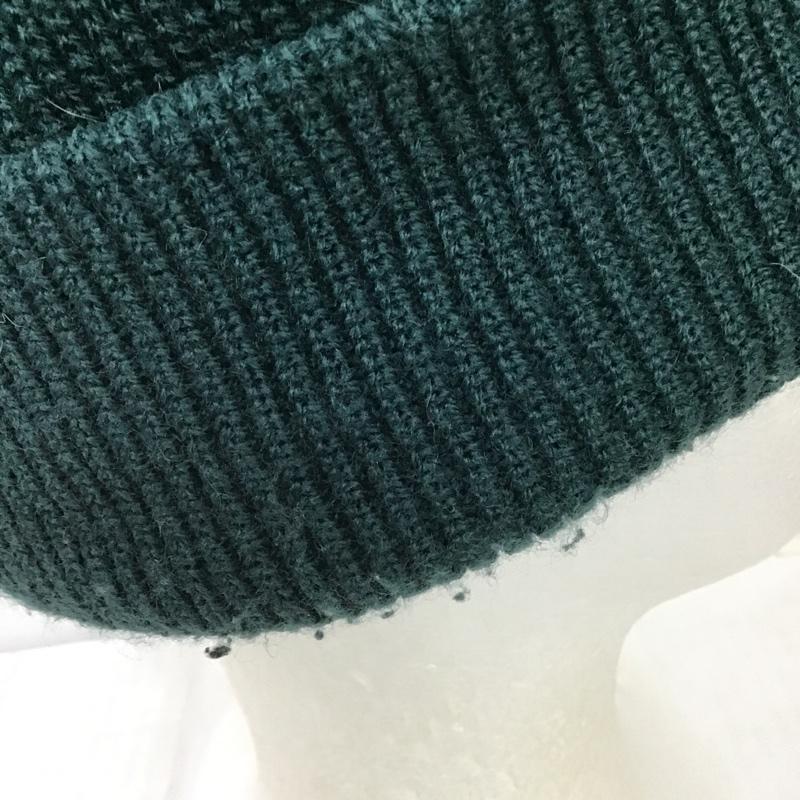 ザノースフェイス THE NORTH FACE 帽子 ニット帽 NN42037 ステッチワークビーニー FREE ロゴ、文字 緑 / グリーン /  メンズ USED 古着 中古 10102748