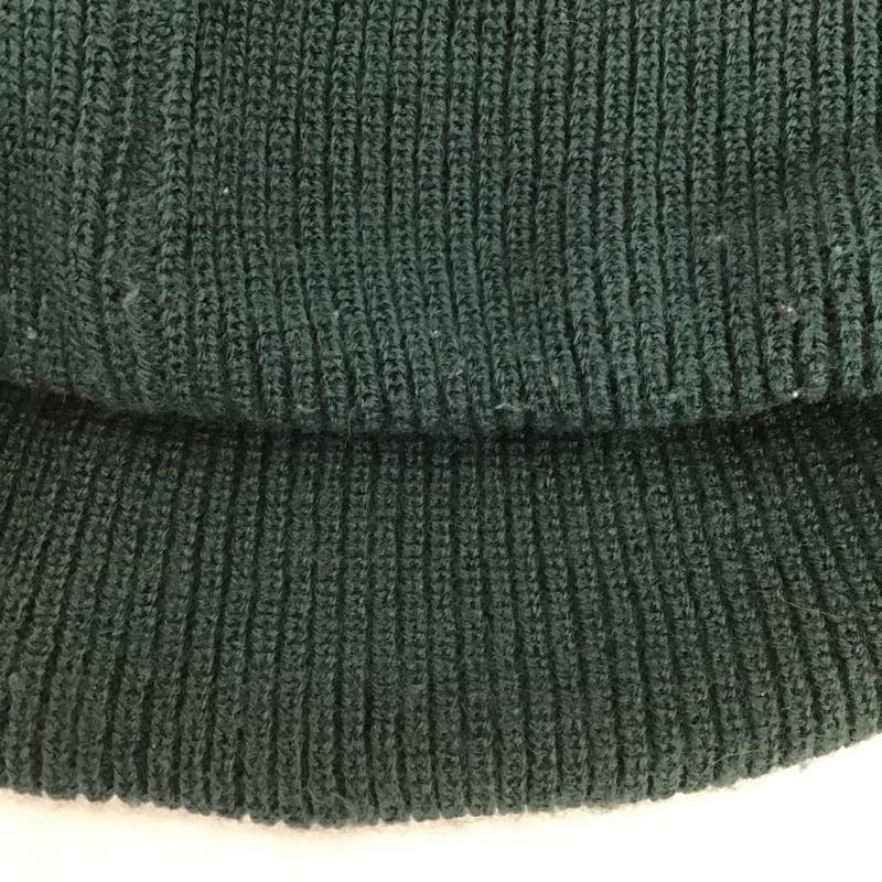 ザノースフェイス THE NORTH FACE 帽子 ニット帽 NN42037 ステッチワークビーニー FREE ロゴ、文字 緑 / グリーン /  メンズ USED 古着 中古 10102748