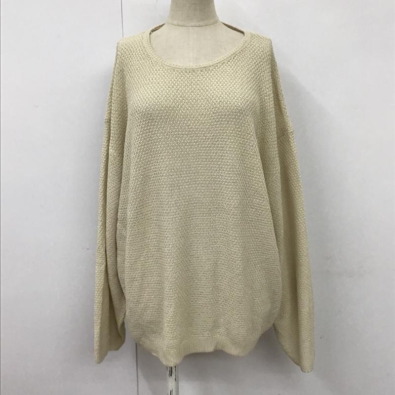 レプシィム LEPSIM カットソー 長袖 FREE 無地 オフホワイト / オフホワイト /  レディース USED 古着 中古 10102751