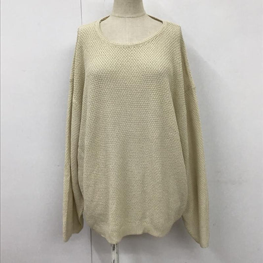 レプシィム LEPSIM カットソー 長袖 FREE 無地 オフホワイト / オフホワイト /  レディース USED 古着 中古 10102751