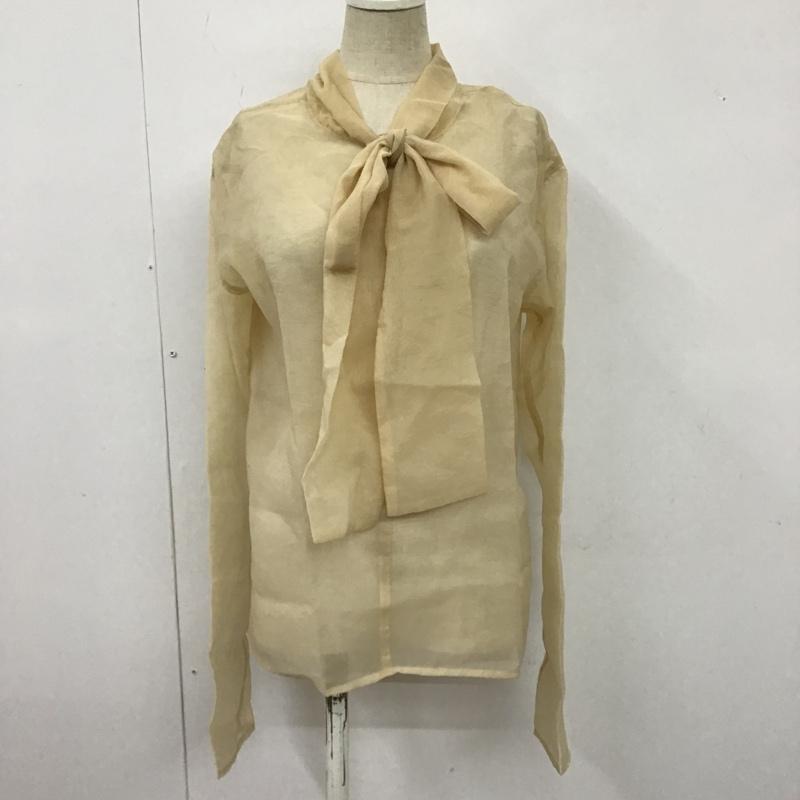 ダブルクローゼット w closet カットソー 長袖 FREE 無地 ベージュ / ベージュ /  レディース USED 古着 中古 10102759