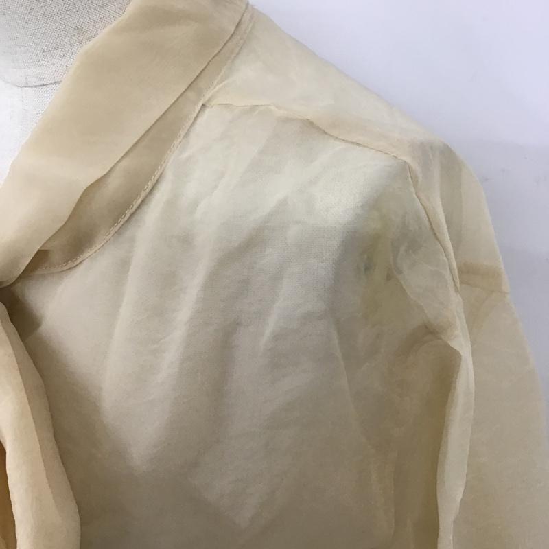 ダブルクローゼット w closet カットソー 長袖 FREE 無地 ベージュ / ベージュ /  レディース USED 古着 中古 10102759