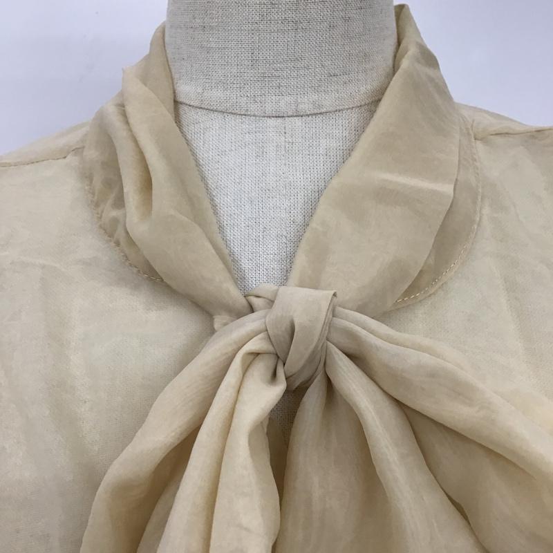 ダブルクローゼット w closet カットソー 長袖 FREE 無地 ベージュ / ベージュ /  レディース USED 古着 中古 10102759