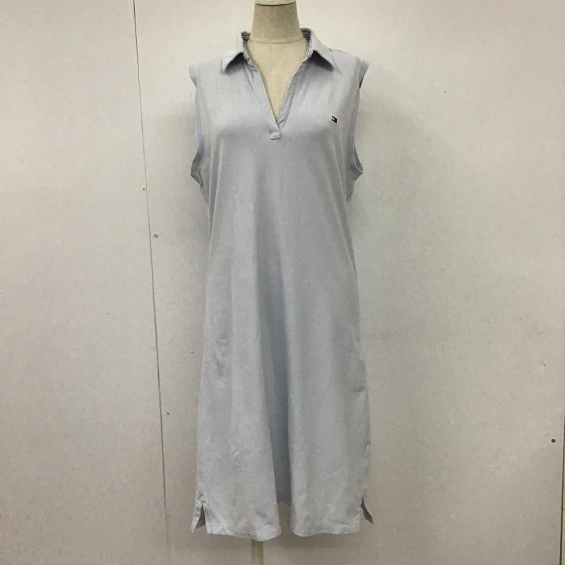 トミーヒルフィガー TOMMY HILFIGER ワンピース ロングスカート L 無地 水色 / ライトブルー /  レディース USED 古着 中古 10102801