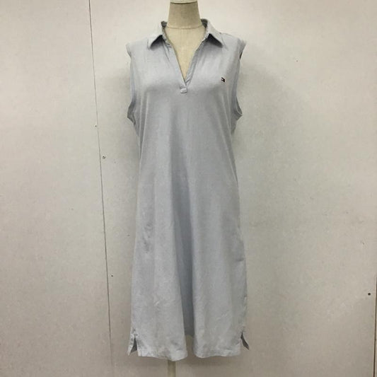 トミーヒルフィガー TOMMY HILFIGER ワンピース ロングスカート L 無地 水色 / ライトブルー /  レディース USED 古着 中古 10102801