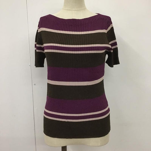 オペークドットクリップ OPAQUE.CLIP カットソー 半袖 L ボーダー柄 マルチカラー / マルチカラー /  レディース USED 古着 中古 10102805