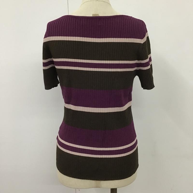 オペークドットクリップ OPAQUE.CLIP カットソー 半袖 L ボーダー柄 マルチカラー / マルチカラー /  レディース USED 古着 中古 10102805