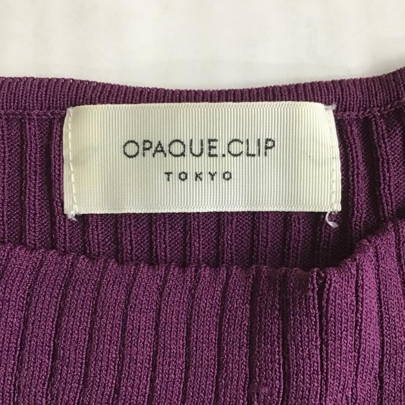 オペークドットクリップ OPAQUE.CLIP カットソー 半袖 L ボーダー柄 マルチカラー / マルチカラー /  レディース USED 古着 中古 10102805