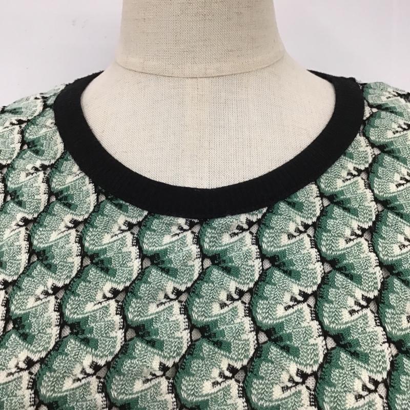 ザラ ZARA カットソー 半袖 L  マルチカラー / マルチカラー /  レディース USED 古着 中古 10102808