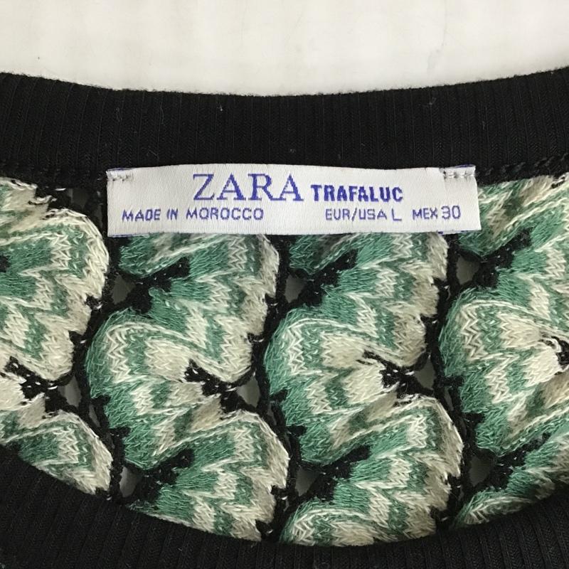 ザラ ZARA カットソー 半袖 L  マルチカラー / マルチカラー /  レディース USED 古着 中古 10102808