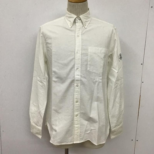 アベイシングエイプ A BATHING APE シャツ、ブラウス 長袖 ボタンダウンシャツ M 無地 白 / ホワイト /  メンズ USED 古着 中古 10102817