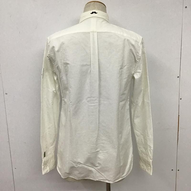 アベイシングエイプ A BATHING APE シャツ、ブラウス 長袖 ボタンダウンシャツ M 無地 白 / ホワイト /  メンズ USED 古着 中古 10102817