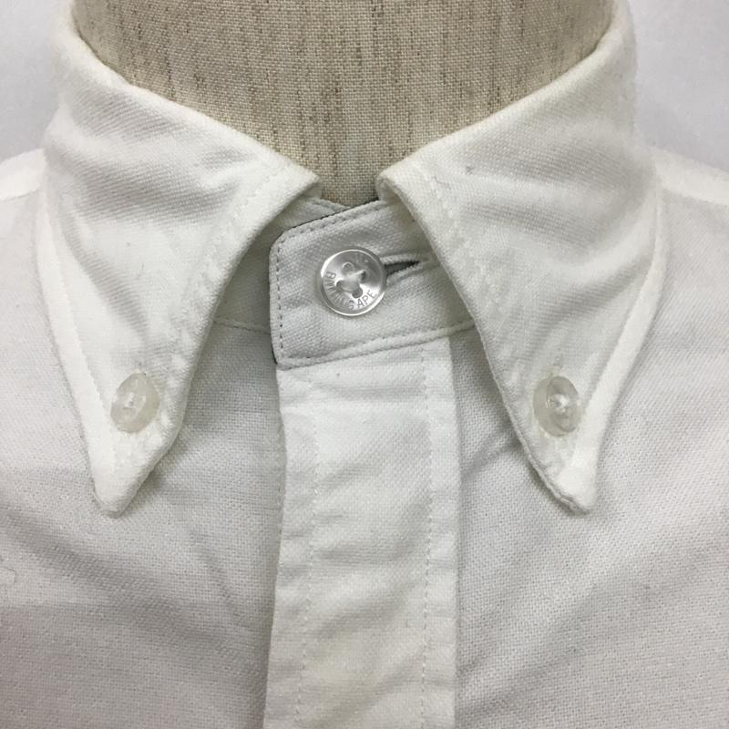 アベイシングエイプ A BATHING APE シャツ、ブラウス 長袖 ボタンダウンシャツ M 無地 白 / ホワイト /  メンズ USED 古着 中古 10102817